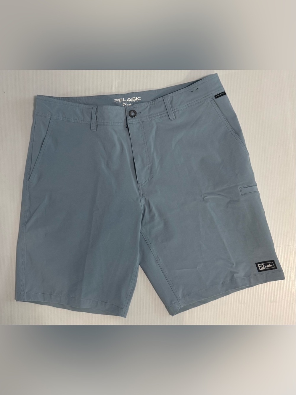 Pelagic High Performance Men’s Size 38 Blue Fishing Board Shorts Swim Trunks